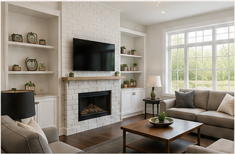 Finished living room renovation